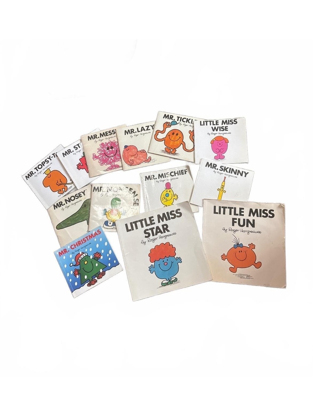 Vintage Mr Men Little Miss Book Lot Roger Hargreaves 13 Pack Retro Paperbacks